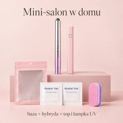 Zestaw pisak do paznokci + lampka UV